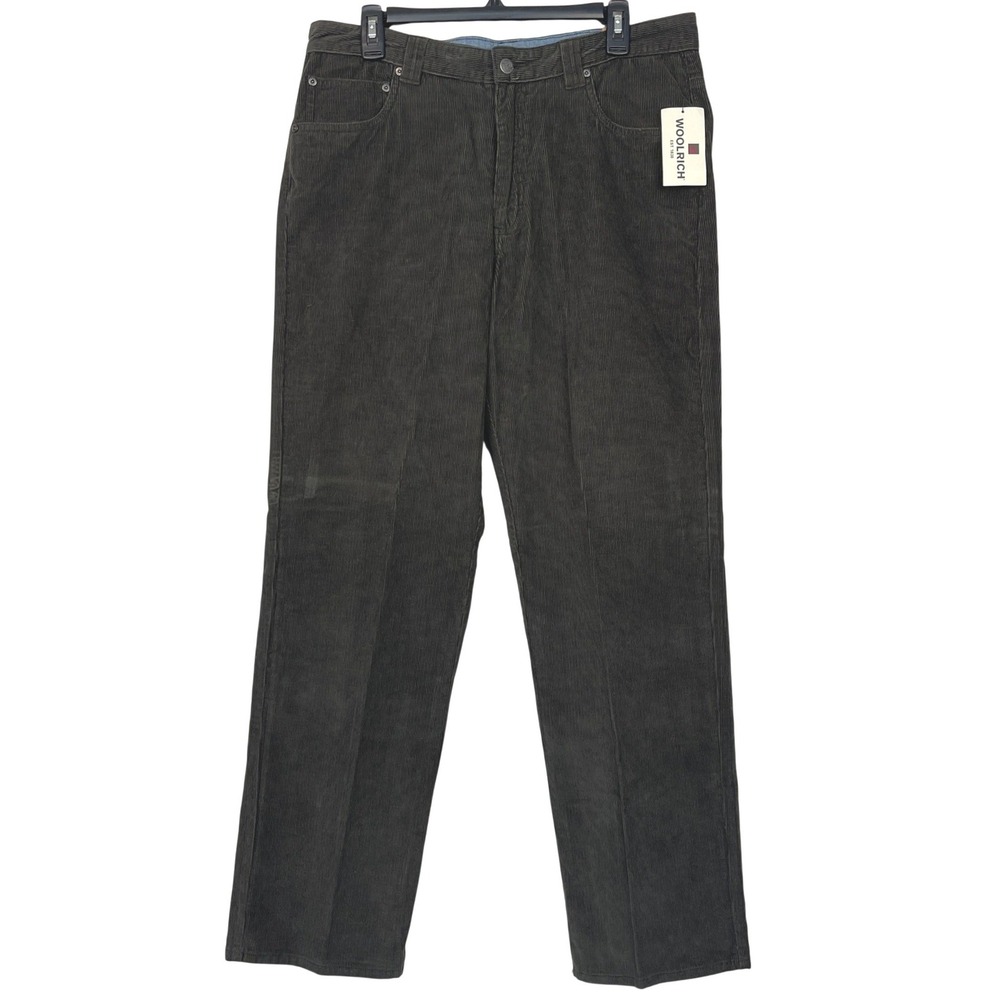 NEW Woolrich‎ Mens 34x32 Bear Mountain Hemlock Corduroy Jeans Brown 1549 $59